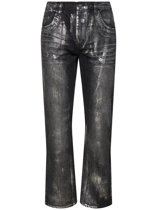 Jaded London: Jeans skinny metallizzati - Metallizzato - men_0 | Luisa Via Roma