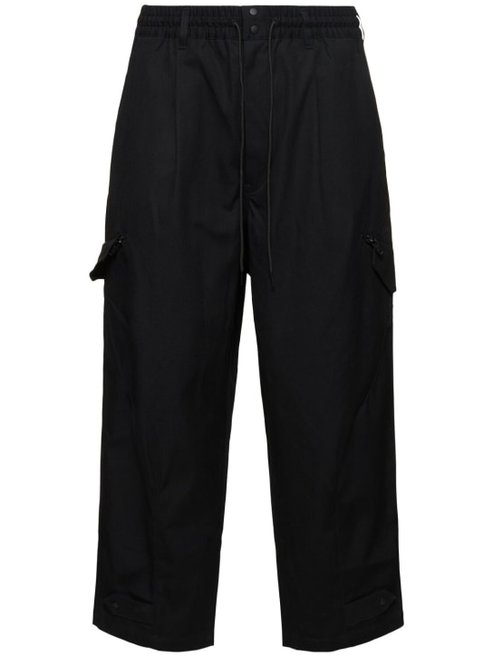 Y-3: Pantaloni workwear - Nero - men_0 | Luisa Via Roma