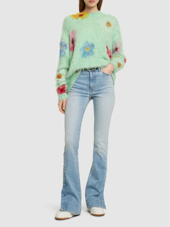 Amiri: Ausgestellte Jeans aus Baumwolldenim - Hellblau - women_1 | Luisa Via Roma