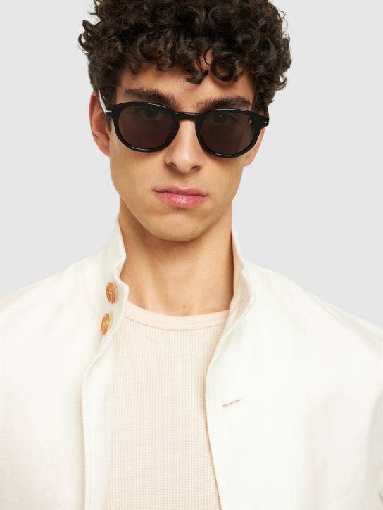 DB Eyewear by David Beckham: DB round acetate sunglasses - Black - men_1 | Luisa Via Roma