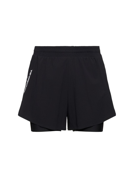 Y-3: Run shorts - Black - men_0 | Luisa Via Roma