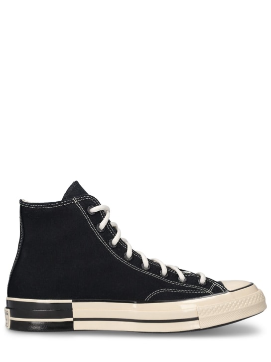 Converse: Chuck 70 Hi sneakers - Black/Ivory - men_0 | Luisa Via Roma
