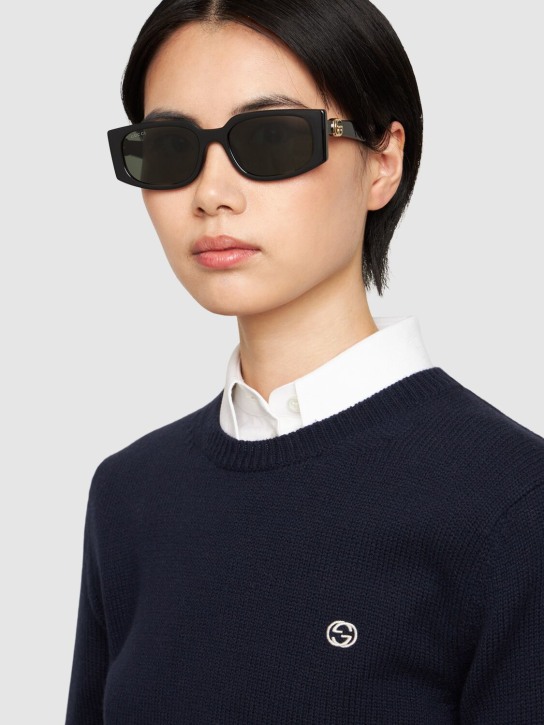 Gucci: GG1534S injected sunglasses - Black/Grey - women_1 | Luisa Via Roma