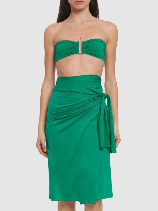 Eres: Tanagra cotton sarong - Green - women_1 | Luisa Via Roma