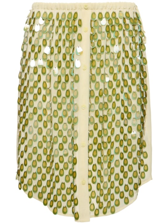 Dries Van Noten: Georgette mini skirt - women_0 | Luisa Via Roma