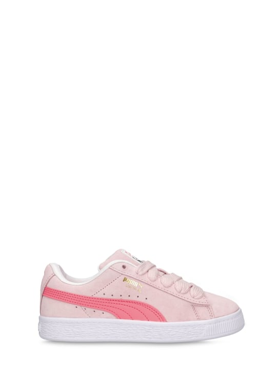 PUMA: Suede XL PS lace-up sneakers - Pink - kids-girls_0 | Luisa Via Roma