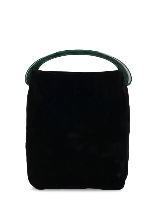 Dries Van Noten: Micro leather crossbody bag - Black - women_0 | Luisa Via Roma