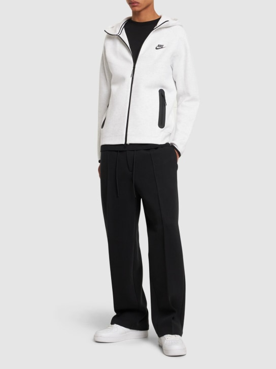 Nike: Windrunner tech fleece full-zip hoodie - Birch Heather/B - men_1 | Luisa Via Roma