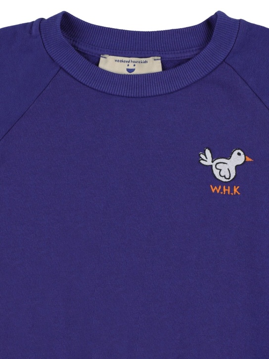 Weekend House Kids: Bedrucktes Sweatshirt aus Baumwolle - Blau - kids-girls_1 | Luisa Via Roma