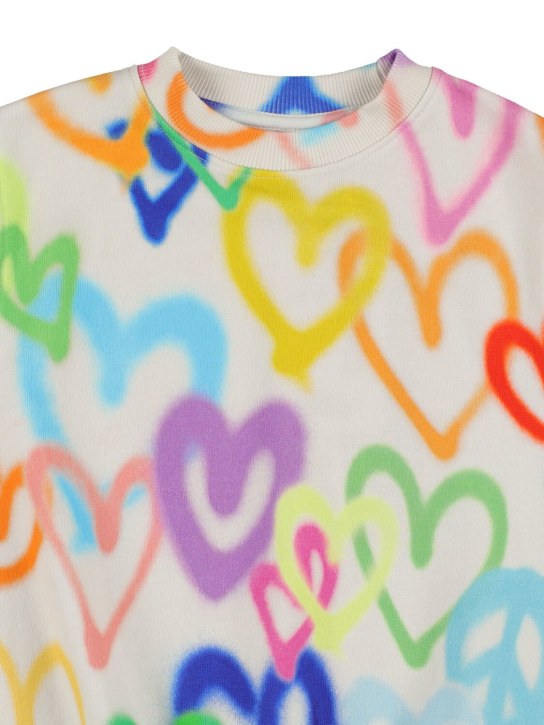 Molo: Horse print organic cotton sweatshirt - Multicolor - kids-girls_1 | Luisa Via Roma