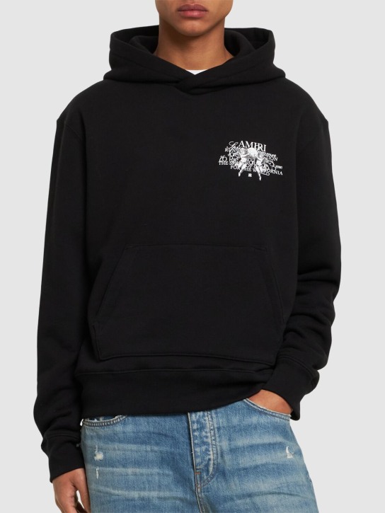 Amiri: Hoodie aus Baumwollterry mit Druck - men_2 | Luisa Via Roma