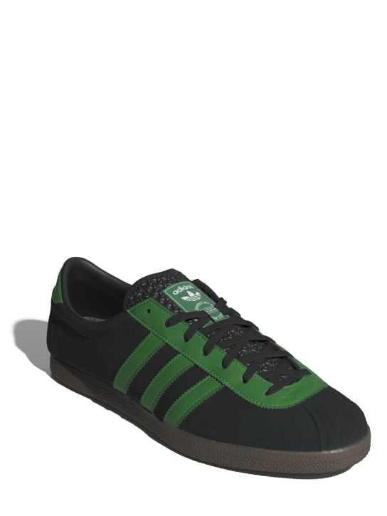 adidas Originals: London sneakers - Siyah/Yeşil - women_1 | Luisa Via Roma