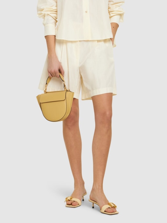 Wandler: Mini Hortensia leather top handle bag - Sandy - women_1 | Luisa Via Roma
