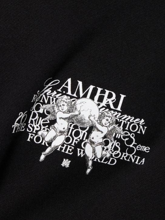 Amiri: Hoodie aus Baumwollterry mit Druck - men_3 | Luisa Via Roma
