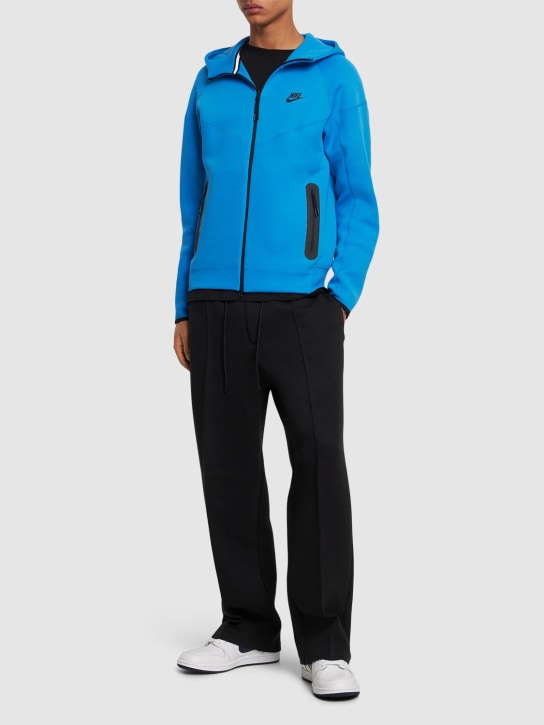 Nike: Windrunner tech fleece full-zip hoodie - Light Photo Blue - men_1 | Luisa Via Roma