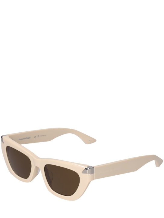 Alexander McQueen: AM0440SA Acetate sunglasses - Ivory - men_1 | Luisa Via Roma