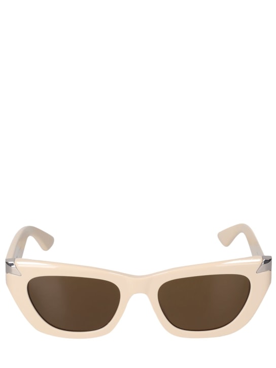 Alexander McQueen: AM0440SA Acetate sunglasses - Ivory - men_0 | Luisa Via Roma