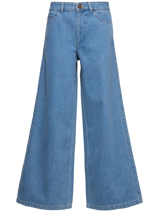 Soeur: Alexis low rise wide jeans - Blue - women_0 | Luisa Via Roma