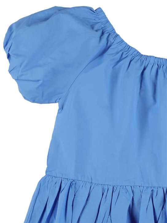 Molo: Organic cotton dress - Blue - kids-girls_1 | Luisa Via Roma