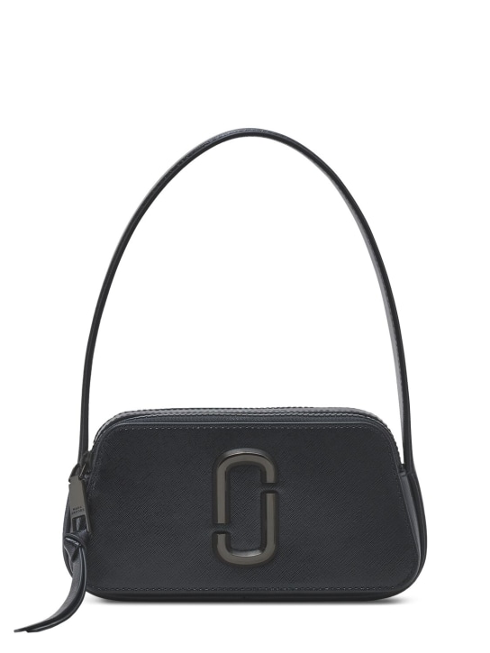 Marc Jacobs: The Slingshot leather shoulder bag - Siyah - women_0 | Luisa Via Roma