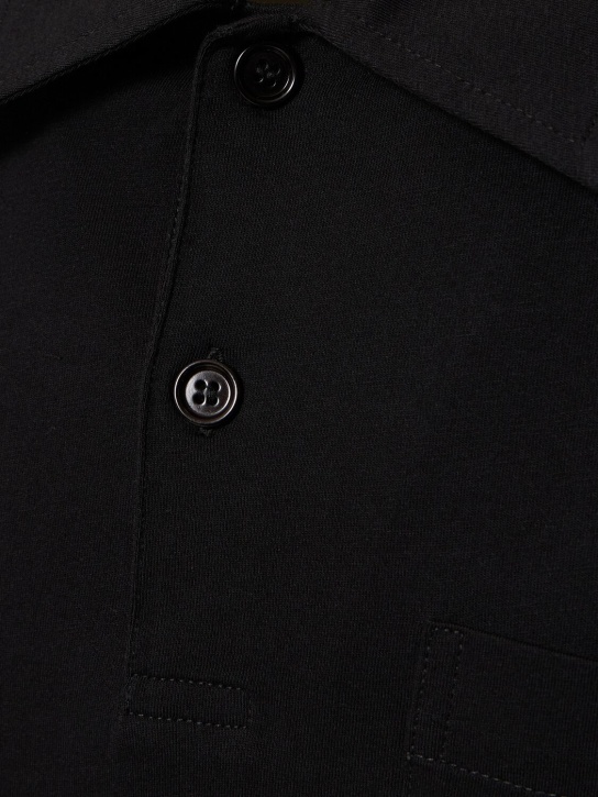 Dries Van Noten: Helder cotton polo - men_3 | Luisa Via Roma
