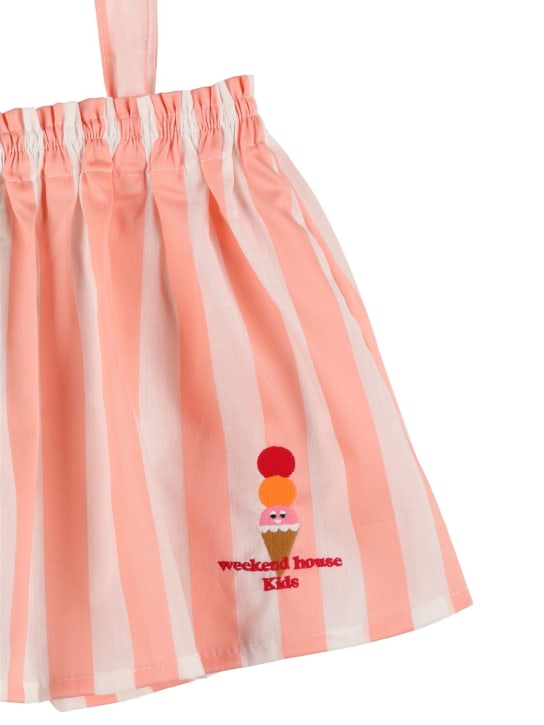 Weekend House Kids: Striped cotton top - Pink/White - kids-girls_1 | Luisa Via Roma