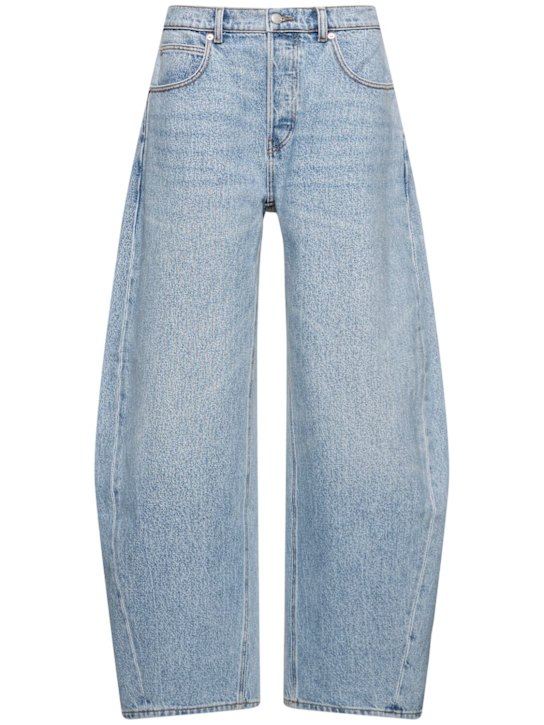 Alexander Wang: Oversize rounded low rise jeans - women_0 | Luisa Via Roma