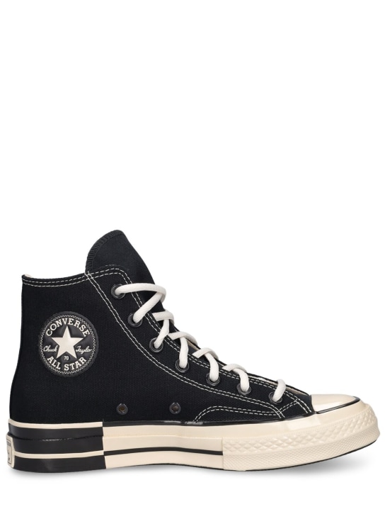Converse: Chuck 70 Hi sneakers - Siyah/Bej - women_0 | Luisa Via Roma