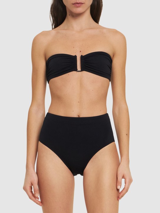 Eres: Braguitas de bikini con cintura alta - Negro - women_1 | Luisa Via Roma