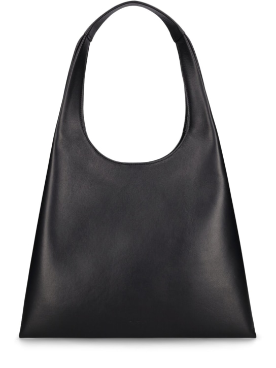 Aesther Ekme: Midi Shopper smooth leather bag - Black - women_0 | Luisa Via Roma