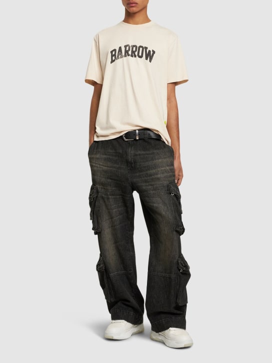 Barrow: T-Shirt mit Print „Barrow“ - Turtledove - men_1 | Luisa Via Roma