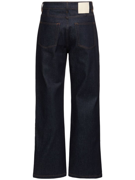 AMI Paris: Straight cotton denim jeans - men_4 | Luisa Via Roma