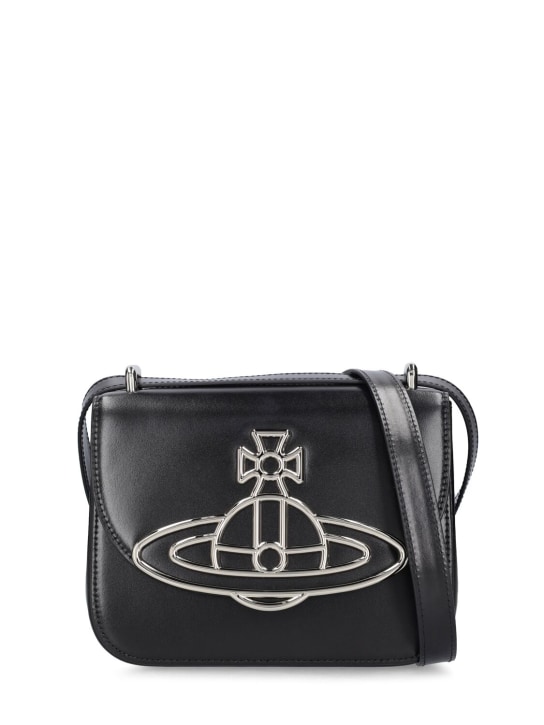 Vivienne Westwood: Linda silky leather shoulder bag - women_0 | Luisa Via Roma