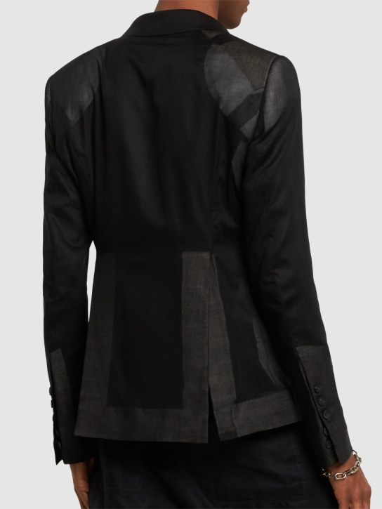 Rick Owens: Blazer in cotone 73cm - men_2 | Luisa Via Roma