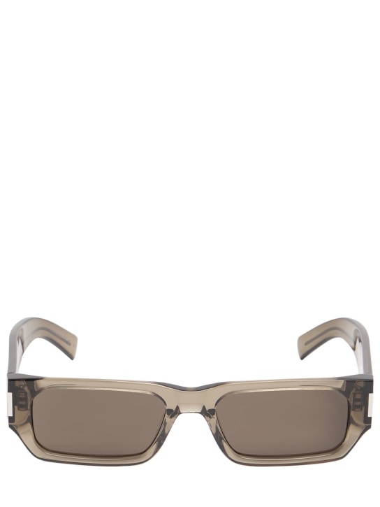 Saint Laurent: SL 660 acetate sunglasses - Grey - men_0 | Luisa Via Roma