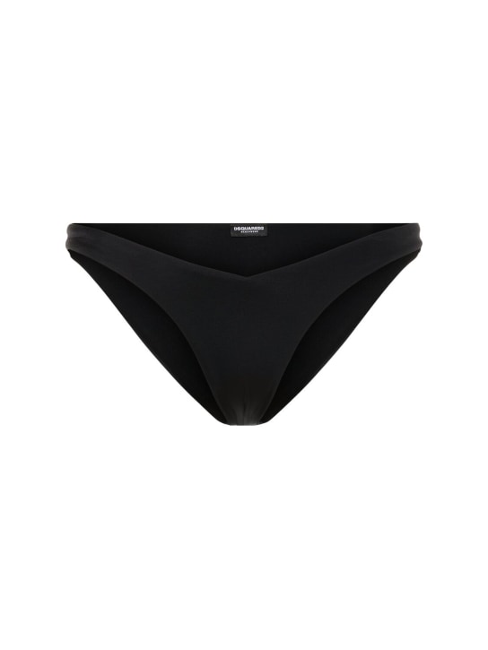 Dsquared2: Lycra bikini bottoms - Black - women_0 | Luisa Via Roma