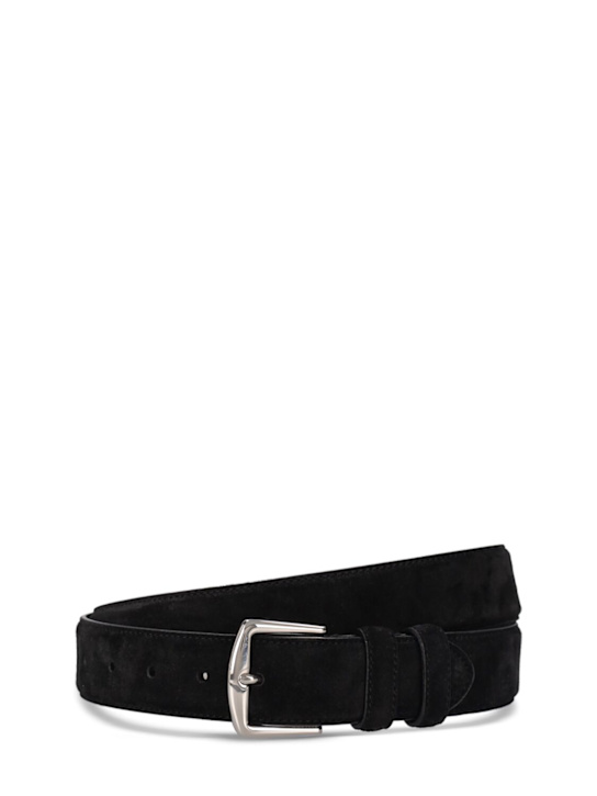Loro Piana: Alsavel leather belt - men_0 | Luisa Via Roma
