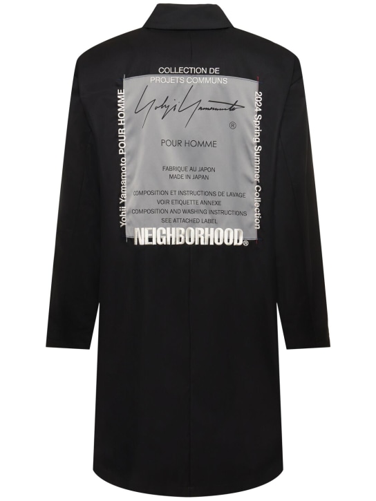 Yohji Yamamoto: Neighborhood x Yohji trench coat - Siyah - men_0 | Luisa Via Roma
