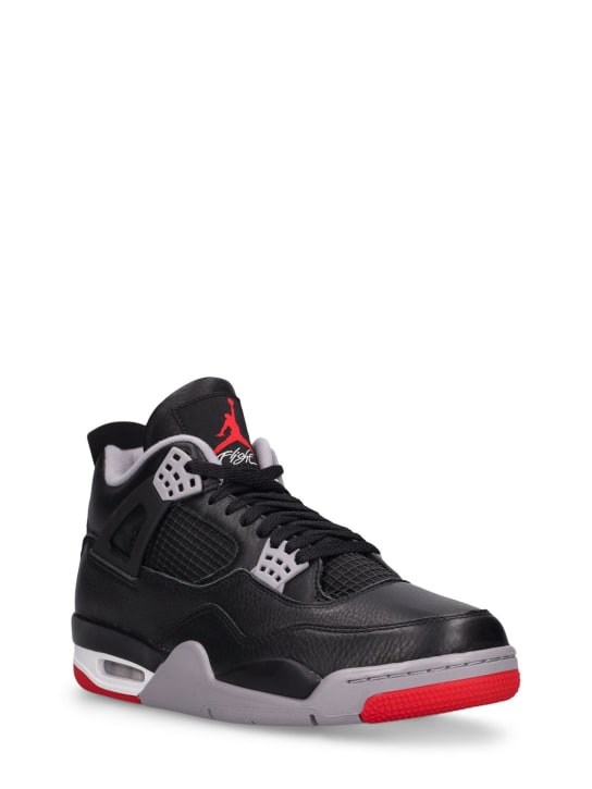 Nike: Air Jordan 4 Retro sneakers - Black/Fire Red - women_1 | Luisa Via Roma