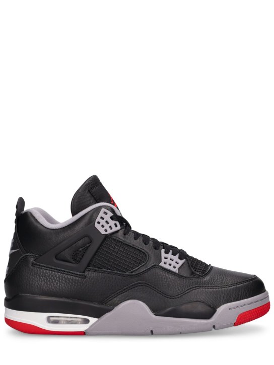 Nike: Sneakers "Air Jordan 4 Retro" - Black/Fire Red - women_0 | Luisa Via Roma