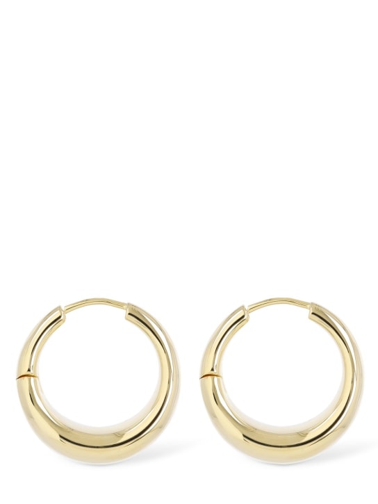 LIÉ STUDIO: Andrea hoop earrings - Gold - women_0 | Luisa Via Roma