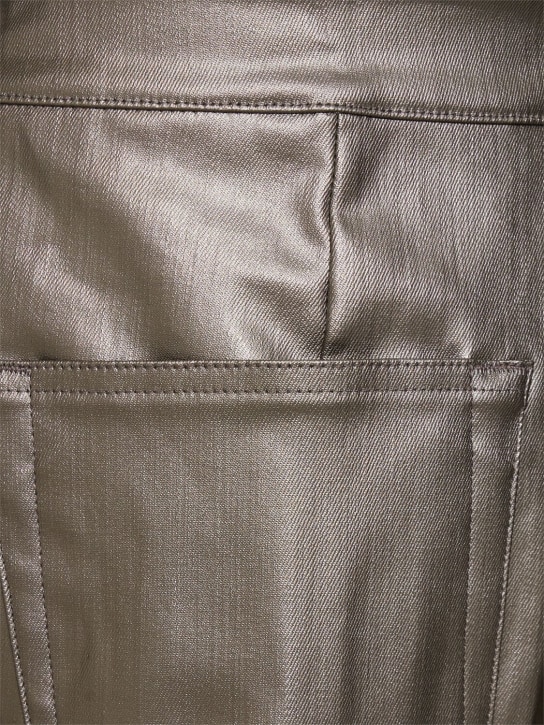 Rick Owens: Geth wide leg denim jeans - Gunmetal - men_3 | Luisa Via Roma