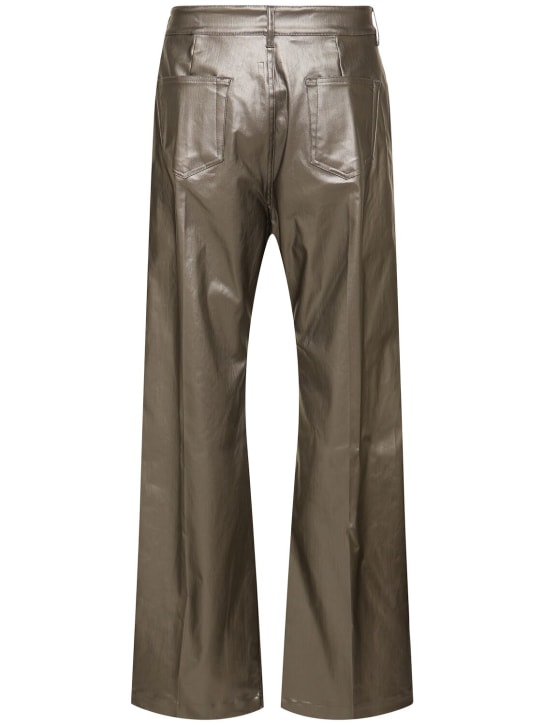 Rick Owens: Geth wide leg denim jeans - Gunmetal - men_4 | Luisa Via Roma