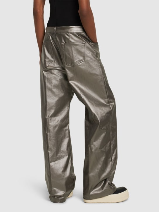 Rick Owens: Geth wide leg denim jeans - Gunmetal - men_2 | Luisa Via Roma