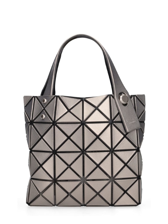 Bao Bao Issey Miyake: Small Lucent Boxy top handle bag - Silver - women_0 | Luisa Via Roma