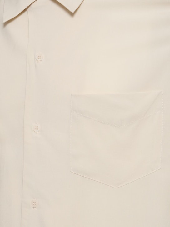A.P.C.: Ecovero粘胶纤维保龄球衬衫 - 米白色 - men_1 | Luisa Via Roma