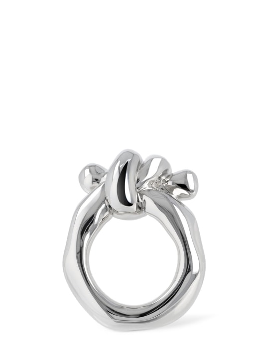 Jil Sander: CW5 2 thin ring - Gümüş - women_1 | Luisa Via Roma