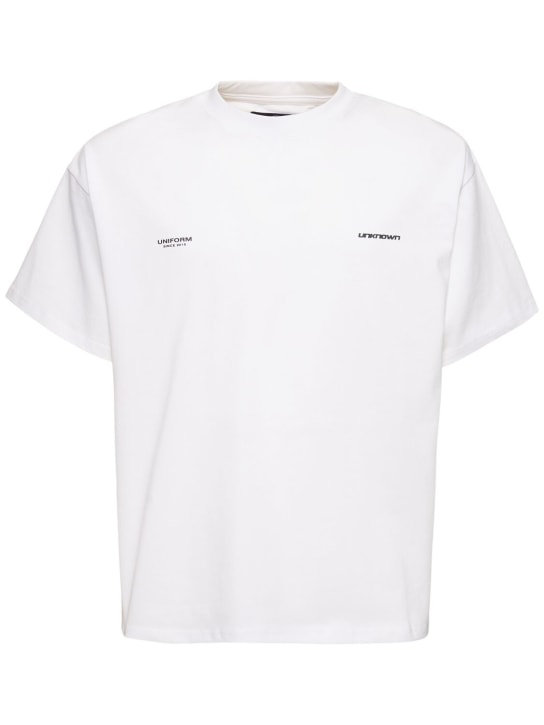 Unknown: Cotton t-shirt - White - men_0 | Luisa Via Roma