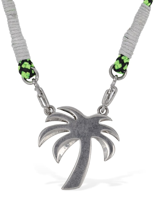 Palm Angels: Palm bead necklace - Açık Mavi - women_0 | Luisa Via Roma