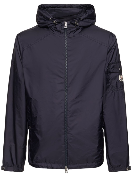 Moncler: Etiache nylon rainwear jacket - Blu - men_0 | Luisa Via Roma